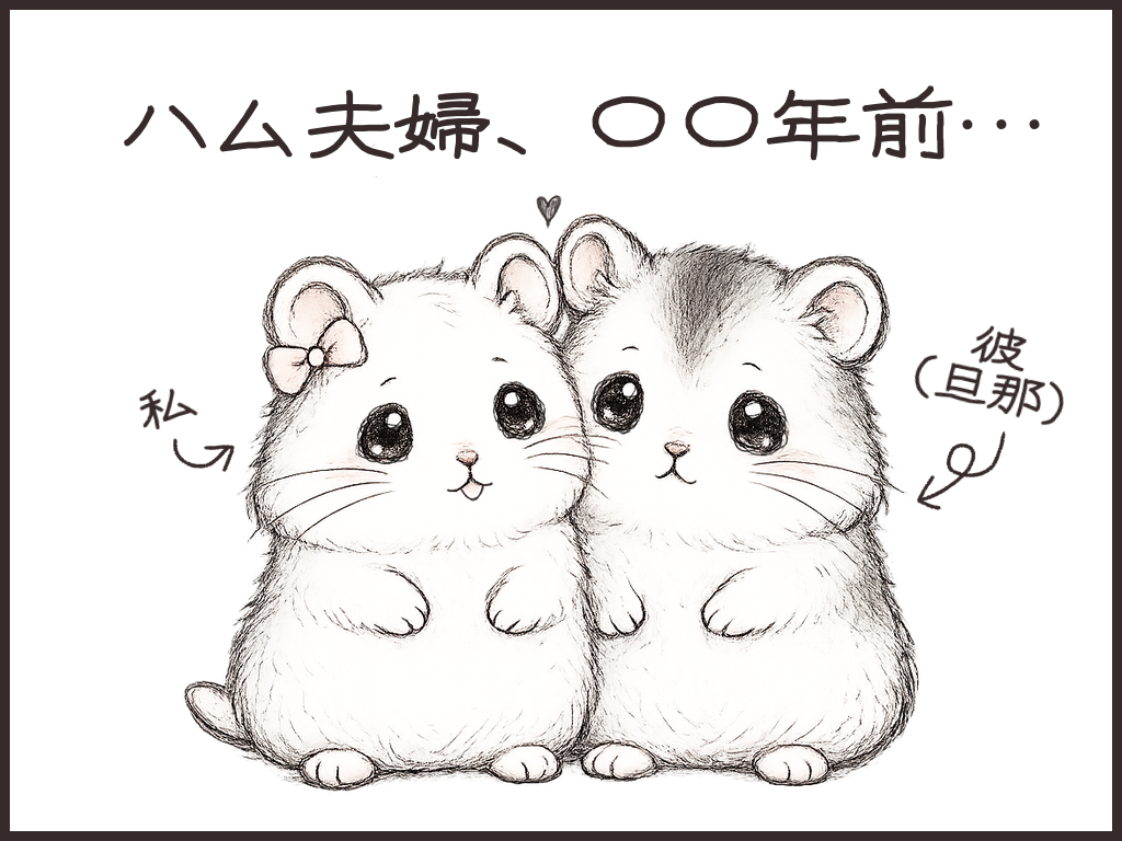 〇年前のハム夫婦画像