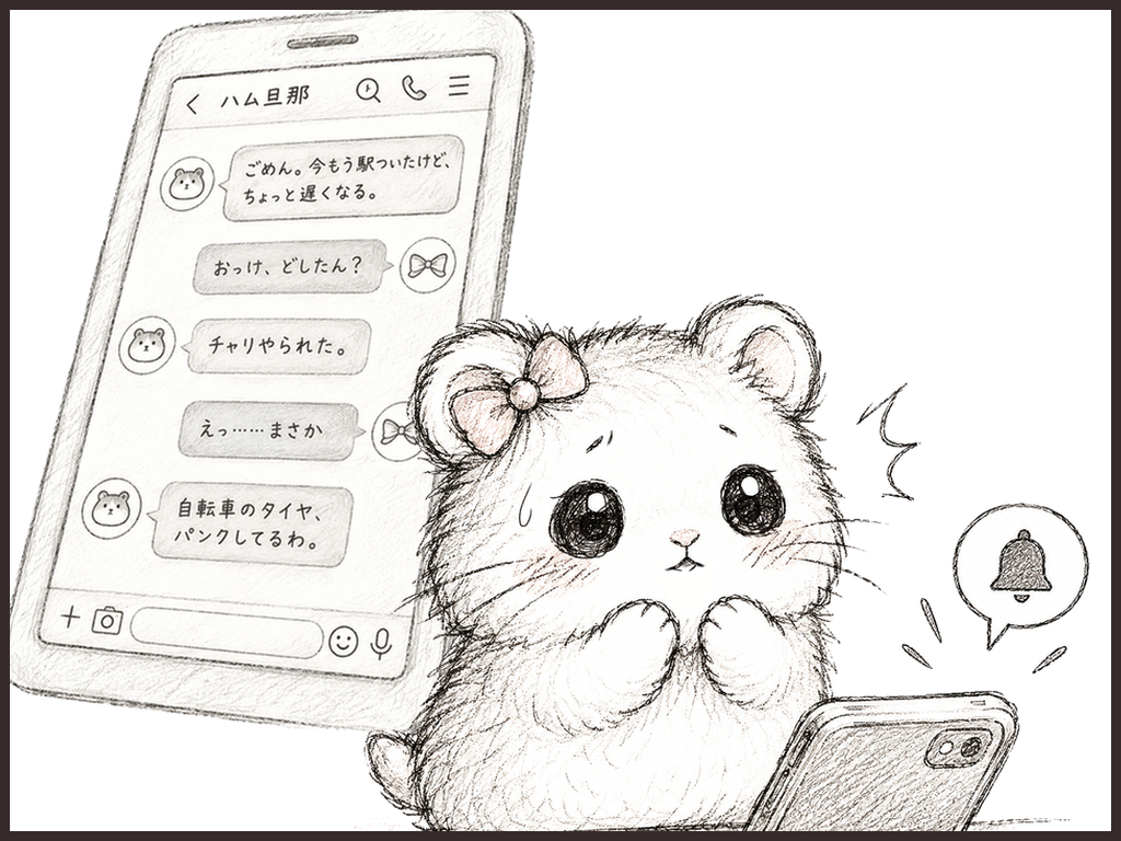 チャット画面のイメージイラスト